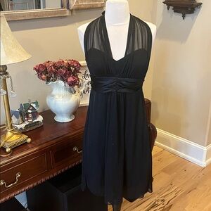 Speechless Black Sparkly Halter Dress